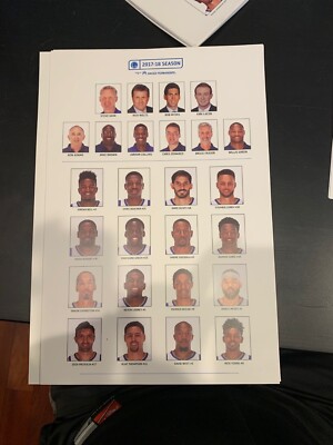 2017-18 Golden State Warriors Player and Coaches Security Roster