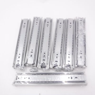 7 Pairs 10'' Full Extension Ball Bearing Drawer Slides H45-250mm