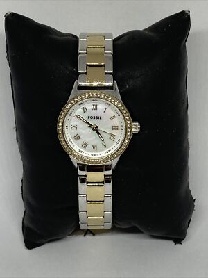 Fossil Blythe BQ3298 Women Silver Stainless Steel Analog Dial