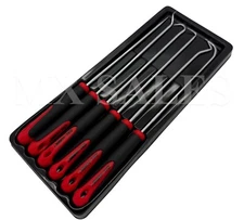 6 Pcs Hook and Pick Tool Set 8-1/2" Long and Cotter Pin Puller 4 Hoses O-rings 