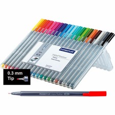 Staedtler Triplus Fineliner 0.3 mm Pens, 20 Color Pack 334 SB20