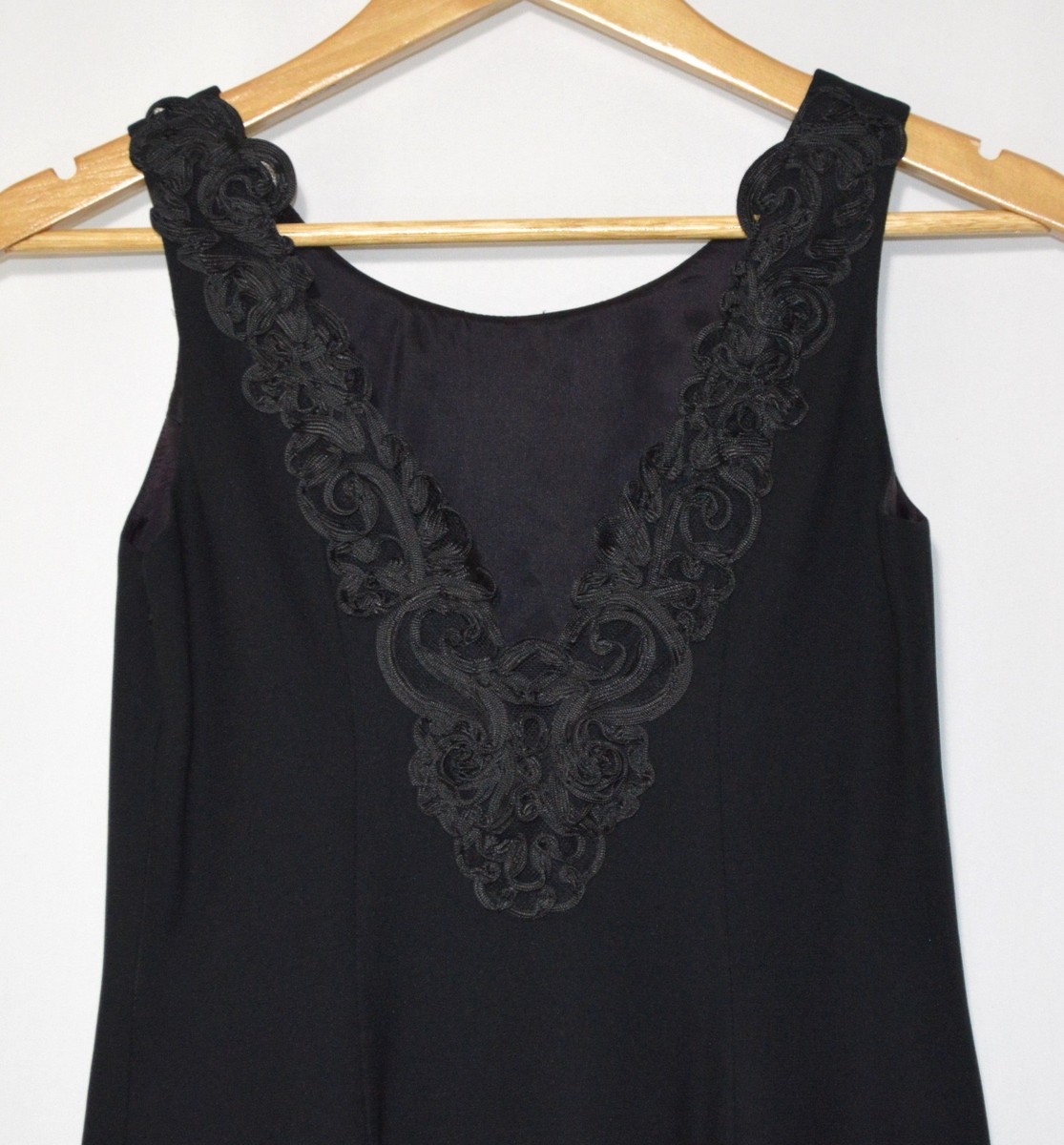LAUNDRY BY SHELLI SEGAL Women's Black Shift Sheath Dress Lace Size 4 RN52549 LAUNDRY BY SHELLI SEGAL Women's Black Shift Sheath Dress Lace Size 4 RN52549
