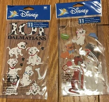 Aristocrats & 101 Dalmatian Dimensional Scrapbook Stickers +EK Success~NRFP~RARE