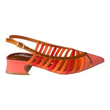 Scarpe Luciano Barachini - Chanel in pelle multicolore arancio - NL307N