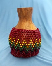 SHEKERE, BRAND NEW CUSTOM MADE - RASTA- EXCELLENT SOUND