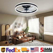 20 inch Fan Light 3 Color Low Profile Ceiling Dimmable LED Kit w Remote Control