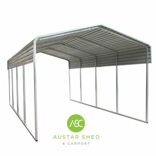 Brand New Galvanised Pole Large Carport 3.3mx6m Color Free Delivery in Sydney - Picture 11 of 16