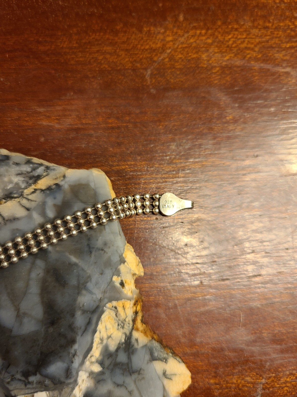 925 Sterling Silver Braclet Chain Missing Clasp - image 2