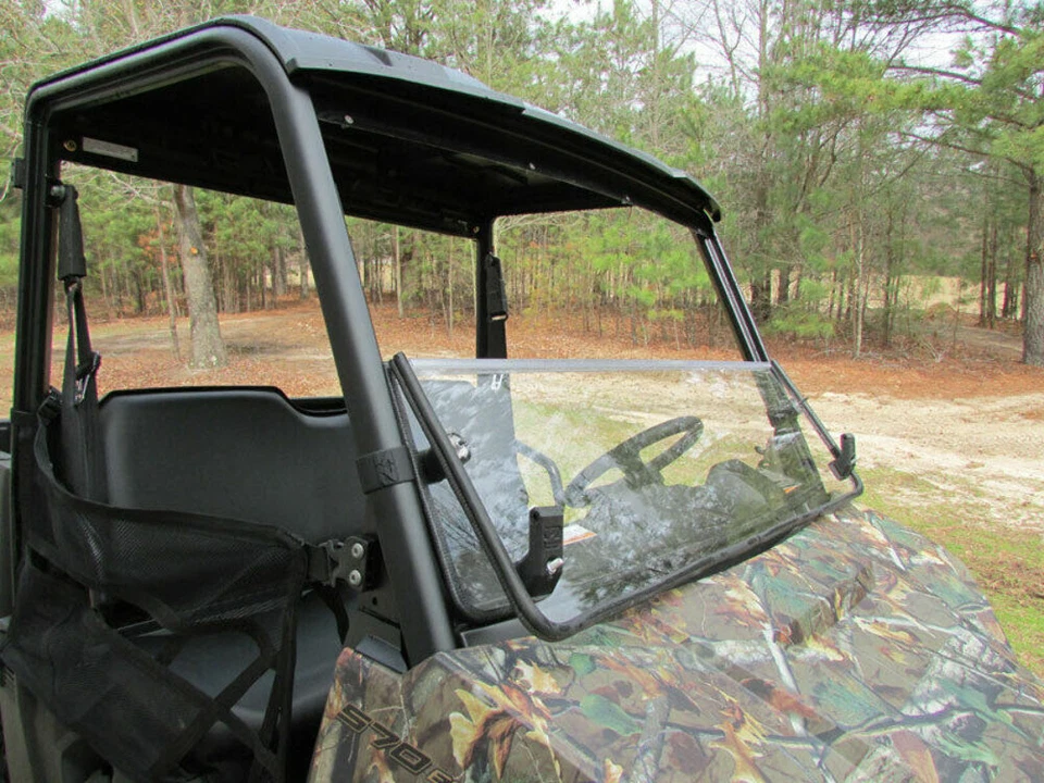2015+ Polaris Ranger Mid Size 570 Front Windshield Folding Flip Down Versa-Fold Foto 2 de 4