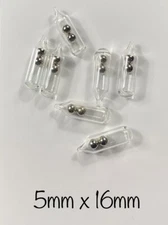 Glass Rattles - 50 pieces - 5mm for Worms, Jigs, Flies, Lures and more!