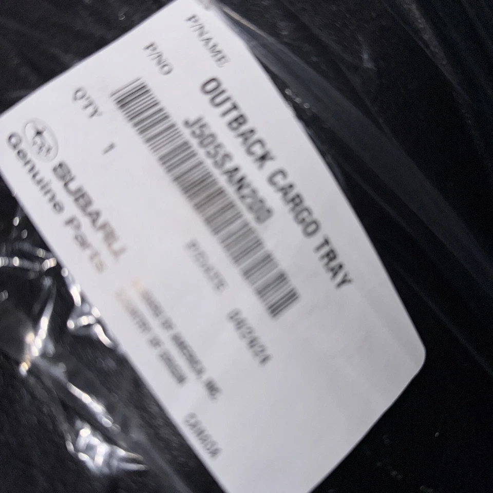 Bandeja de carga trasera para todo clima Subaru Outback 2022 2023 2024 revestimiento OEM Xt Onyx Foto 2 de 2