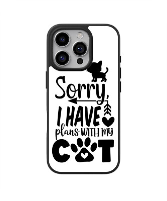 Sunny-Case 2D Case Handyhülle für iphone 8 PLUS sorry i have cat Nr.765 Hautie
