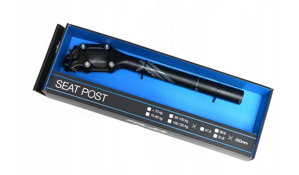 Tija de sillín con suspensión XLC SP-S07 31,6 mm x 350 mm 100 - 120 kg negra Foto 2 de 4