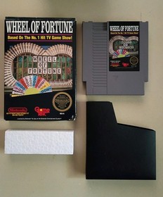 Wheel Of Fortune - Nintendo NES Game With Box - Good Condition