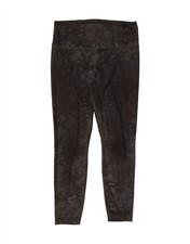 ATHLETA Womens Leggings UK 14 Medium Black Tie Dye Polyester AB02