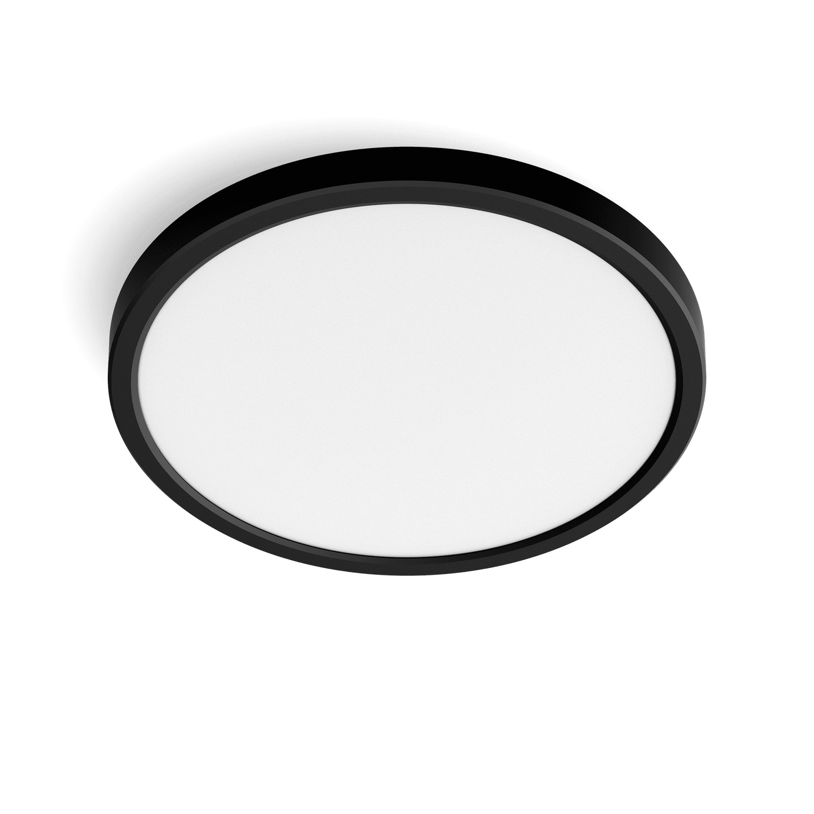 Philips LED 22W 11.8'' Super Slim Ceiling Light, 3000K, Dimmable, Black - 582882