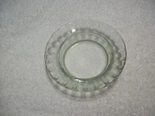 vintage clear glass ashtray round