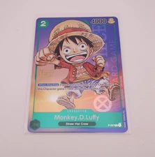 One Piece Card Game Monkey.D.Luffy P-037 1st Anniversary Promo Foil English NM