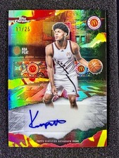 Etiquetas ganadoras cromadas McDonald's All American 2025 auto KOA TURBA TIE DYE 11/25 SSP
