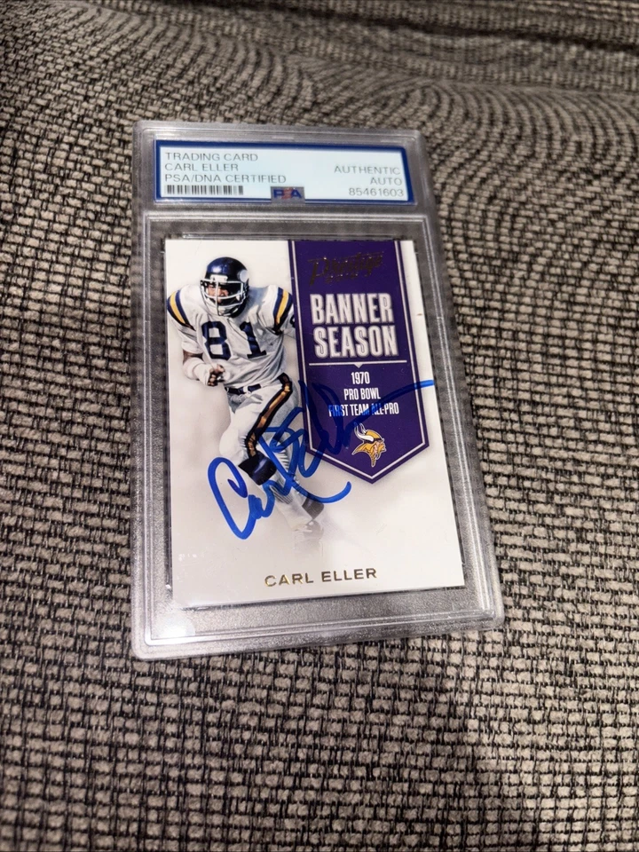 2016 Panini Prestige Banner Season CARL ELLER Signed PSA DNA #6 Autograph HOF - Image 4 of 4