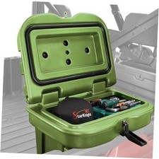 UTV Bed Box 6 GAL Waterproof Cargo Storage Compatible with Polaris Army Green