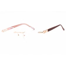 Charriol Men's Eyeglasses Rimless Shiny Pink Gold/Silver Metal Frame PC71057 C03
