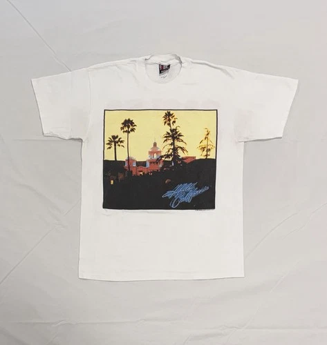 90s Eagles Hotel California Band Tee Tour Giant Don 1990s vintage concert t-shirt, vintage, single stitch, B+ condition