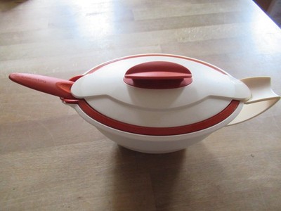Tupperware Thermo Duo Sauciere, orange, 550 ml, mit Schöpflöffel