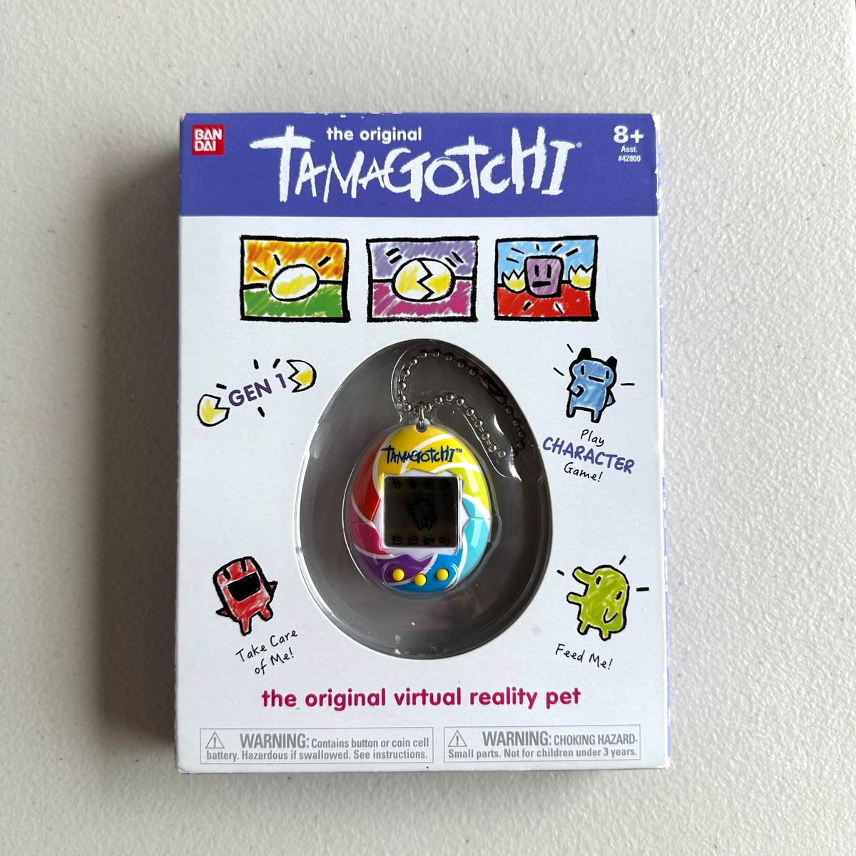 2021 Bandai TAMAGOTCHI #42879 GEN 1 Colorful Box Ages 8 Fun Toy