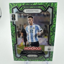 2026 Panini Prizm Monopoly FIFA World Cup 26 #2 Lautaro Martinez Green Wave