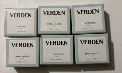 Lot Of 06  VERDEN D'Orangerie Soap 25g .88 oz Travel Soap Exp 01/26