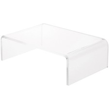 Plymor Clear Acrylic Rectangular Display Riser, 2" H x 6" W x 4" D 1/8" thick 