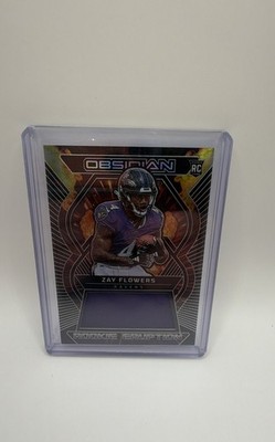 2023 Panini Obsidian - Rookie Eruption Materials Zay Flowers #REM-ZFL /199 