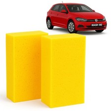 2-Pack Car Wash Sponges - Large Sponges, Extra Thick for All-Purpose Cleaning, N