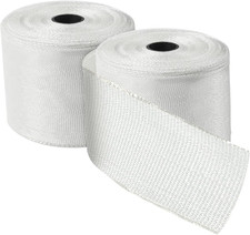 Fiberglass Cloth Tape 50FT 2 Rolls Non-Adhesive Plain Weave Repair High Strength