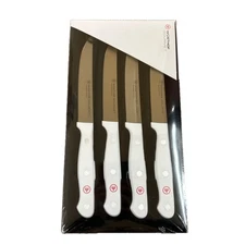 Wusthof Gourmet White 4 1/2 " Steak Knife Set 4 - BRAND NEW SEALED FREE SHIPPING