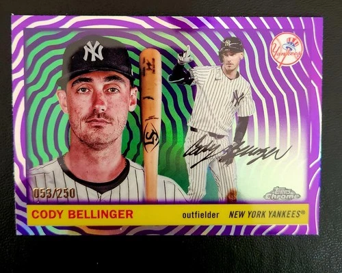 2025 Topps Chrome Platinum-Cody Bellinger #26 Purple Vibrations Refractor /250