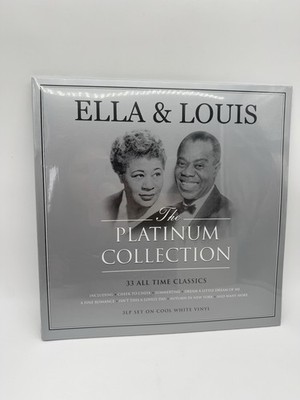 ELLA FITZGERALD & LOUIS ARMSTRONG - PLATINUM COLLECTION WHITE VINYL 3-LP SET New