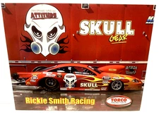 2007 IHRA SKULL/TORCO TRICKY RICKIE SMITH CHEVROLET PRO STOCK RACING POSTCARD