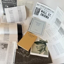 1930-1959 Lot of Dow Theory Robert Rhea Archive Letters Wall Street Stock Market