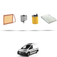 Hoffcar Set Service - 4 Filter FüR Citroen NervöS II 1.6 HDI 66Kw Von 2007