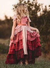 Hermione Granger Yule Ball Dress Harry Potter Satin Burgundy Ruffle Dress
