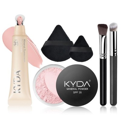 KYDA 6 Pcs Pink Mineral Under Eyes Concealer Kit Mothers Day Gift, Included E...