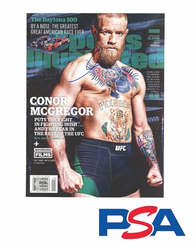 Conor McGregor Signed UFC Sports Illustrated Full Magazine Cover PSA/DNA AUTO