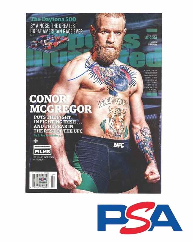 Conor McGregor Signed UFC Sports Illustrated Full Magazine Cover PSA/DNA AUTO