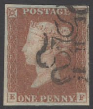 Product Image: SG 8m 1d red-brown plate 32 lettered EF. Very fine used with a number ‘11’...