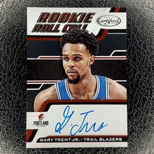 GARY TRENT JR SP Rookie Roll Call Auto  2018-19 Certified NBA Basketball Card. rookie card picture