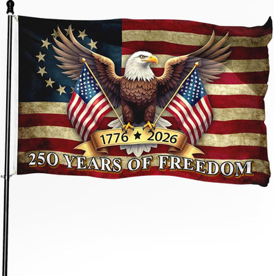 250Th Anniversary American Flag, 1776-2026 USA 250 Years of Freedom Flag, Made f