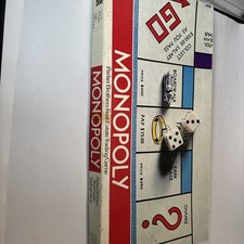 S9-VINTAGE Monopoly COMPLETE Parker Brothers Classic Finance Board Game
