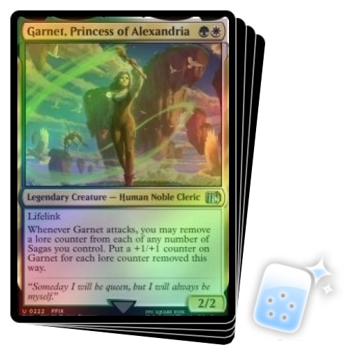 FOIL GARNET, PRINCESS OF ALEXANDRIA X4 Final Fantasy FIN Magic MTG